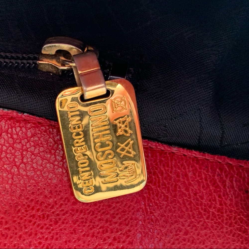 Authentic Vintage Moschino Leather is Forever Tote - Picture 7 of 10